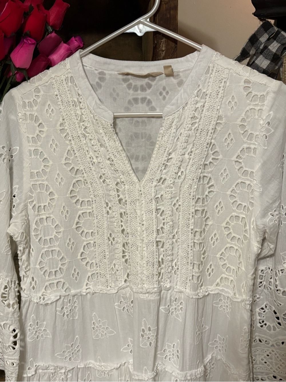 Soft Surroundings • Cordelia Eyelet Lace Short Dress - Picture 3 of 11